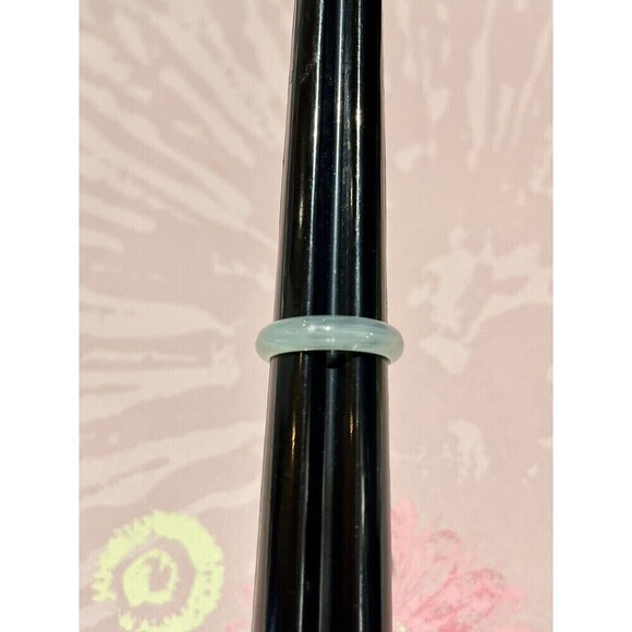 Translucent Blue Lucite Ring 8.75 Pinup Rockabilly Vintage - Picture 1 of 8